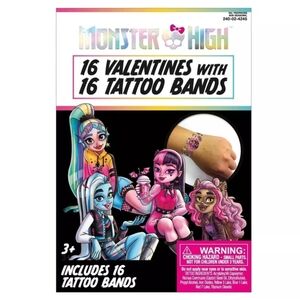 ⏰️Monster High Valentine's Day Tattoo Bands - Multicolor